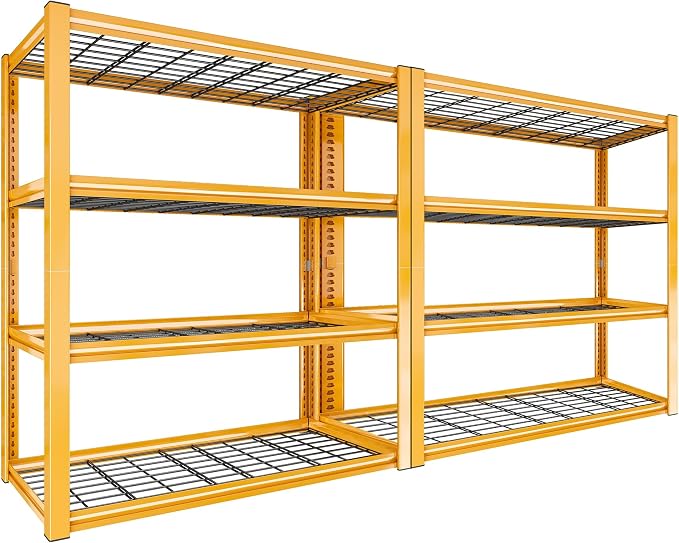 REIBII 40" W Garage Shelving 2240 LBS Storage Shelves Adjustable Heavy Duty by REIBII