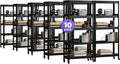 HOMEDANT House 5-Tier Metal Rolling Cart Shelf Rack Casters Heavy Duty Wheel by TheBestOrganizingSolution