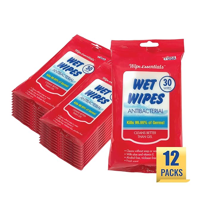 WipeEssentials Hand Sanitizer Wipes, Hand Wipes by DiamondWipes
