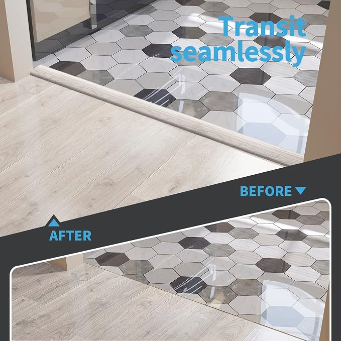 Art3d Self Adhesive Vinyl Floor Transition Strip, Laminate Floor Strip Floor - Image 3