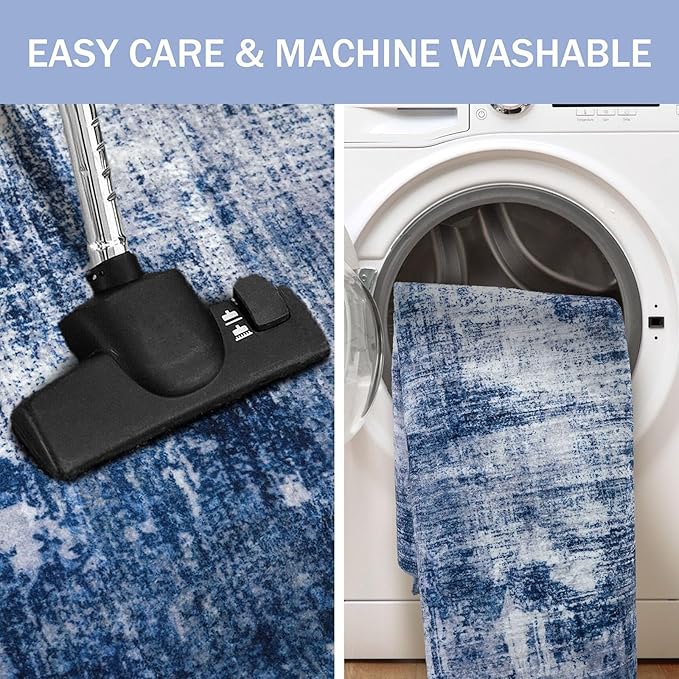 IOHOUZE Abstract Runner Rug 2x7 Ft Washable Runners - Image 3