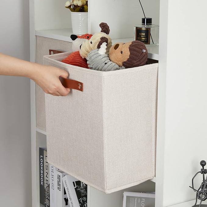 DULLEMELO Storage Baskets for Shelves Closet Storage, Sturdy Home Organization - Image 6