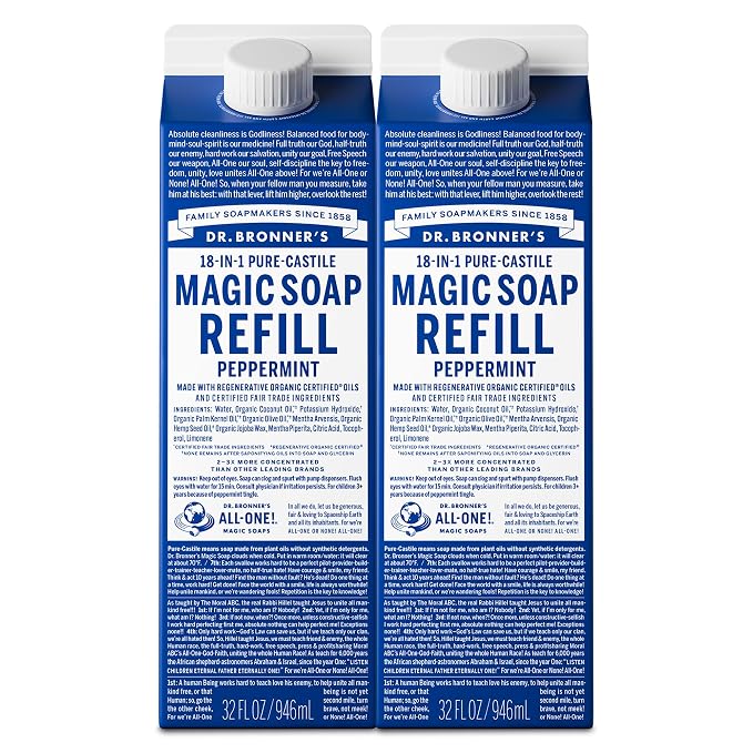 Dr. Bronner's Magic Soap-Pure-Castile Liquid Refill by DrBronners