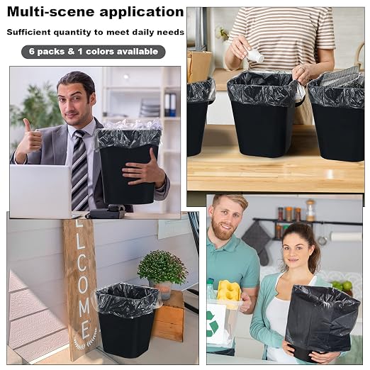 Eccliy 6 Pack Plastic Trash Can - Image 5