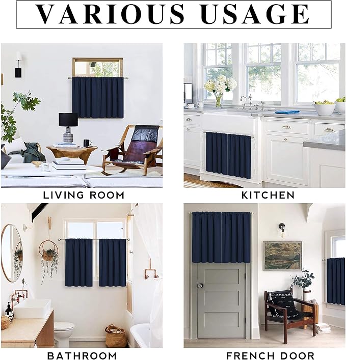 RYB HOME Bathroom Curtains Privacy - Image 7
