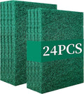 Heavy Duty Scour Pads Sponge Dish Scrubber Non-Scratch Green Reusable Household by GUEICN