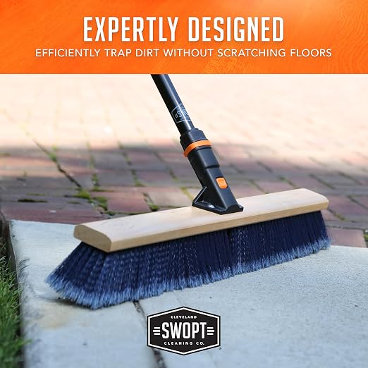 SWOPT 24” Premium Multi-Surface Push Broom Head — Indoor and Outdoor Push Broom - Image 7