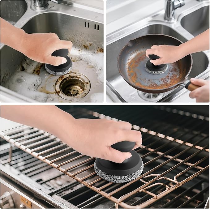 Cast Iron Scrubber Cleaner, Chainmail Scrubber - Image 6