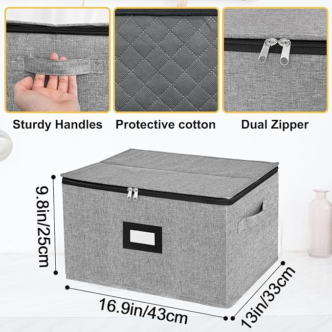 homyfort Wine Glass Storage Box, China Storage Containers - Image 4