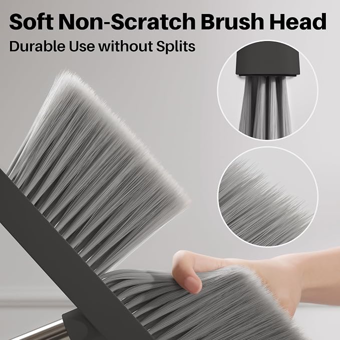 JOYMOOP Black Broom and Dustpan Set - Image 7