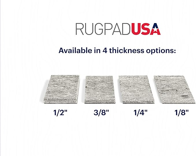 RUGPADUSA - Dual Surface - 7'10" x 10'3" - 3/8" Thick - Felt + Rubber - - Image 9