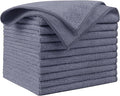 AIDEA Microfiber Cleaning Cloth Grey 10PK, Micro Fiber Cloth by AIDEAHOME