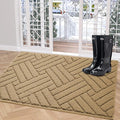 Door Mat Indoor Doormat, Heavy Duty Low-Profile Entrance Rugs, Absorbent Resist by JEEDOVIA