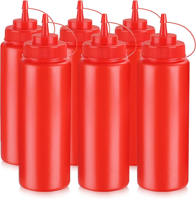 New Star Foodservice 533746 Squeeze Bottles, Wide Mouth, 32 oz - Image 2
