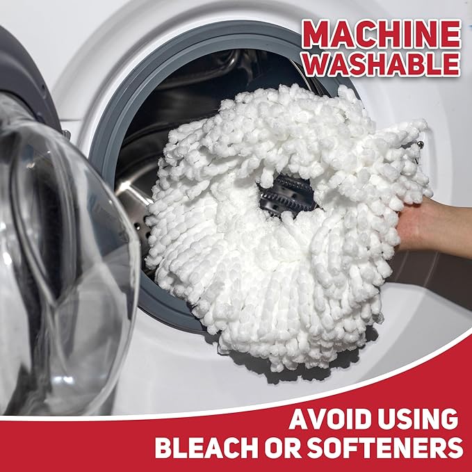 4-Pack White Mop Replacement Heads - Image 6