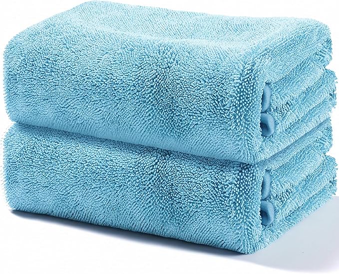 JOYMOOP Microfiber Towels for Cars, 2 Pack 63" x 29.5" Car Drying Towel by JOYMOOP