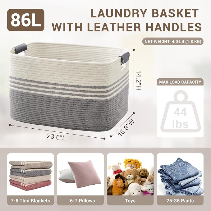 86L Extra Large Laundry Basket - Image 2