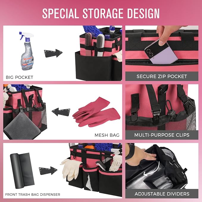 Wearable Cleaning Caddy, Cleaning Caddy Supplies Organizer - Image 3