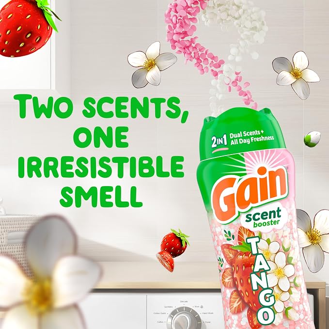Gain Tango 2-in-1 Laundry Scent Booster Beads, Strawberry and Shea Scent - Image 3