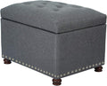 Joveco Storage Ottoman Bench Rectangular Fabric Organization Foot Rest by Joveco