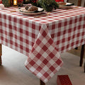 Classic Gingham Tablecloth Fabric by Essifunia