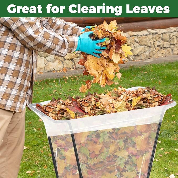 2PCS Outdoor Trash Bag Holder Metal Garden Trash Bag Holder - Image 5