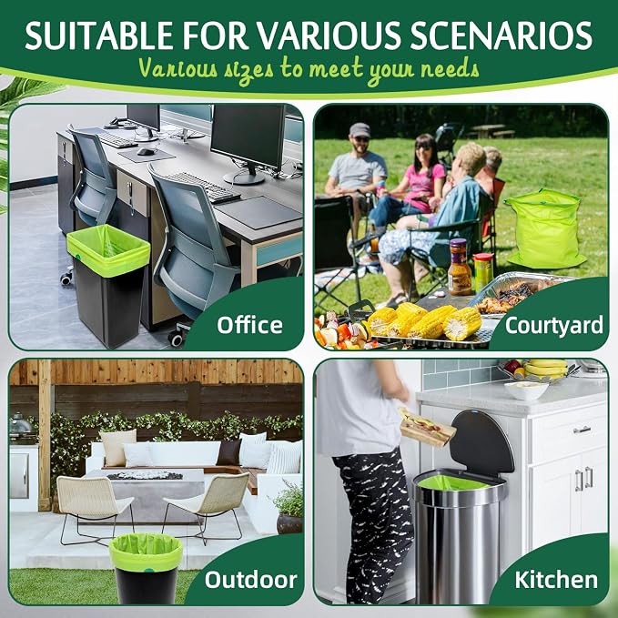 Compostable Kitchen Trash Bags 3-4 Gallon - Image 7