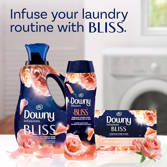 Downy Infusions In-Wash Laundry Scent Booster Beads, Sparkling Amber and Rose - Image 7