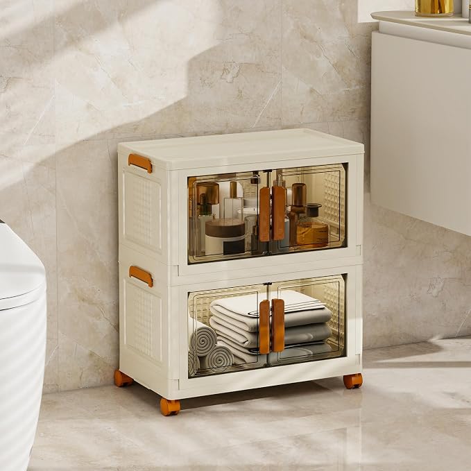 2 Tier Stackable Plastic Storage Bins - Image 8