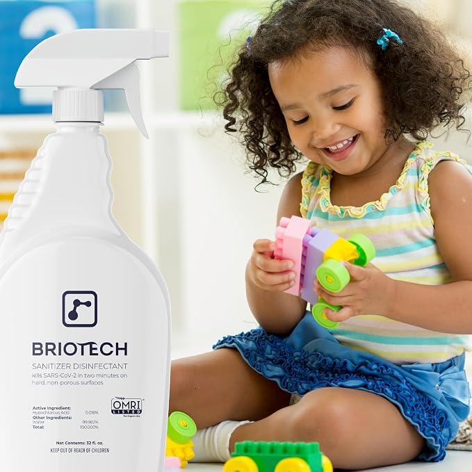 BRIOTECH Sanitizer Disinfectant Hypochlorous Spray, Kills 99.99% of Viruses & - Image 7