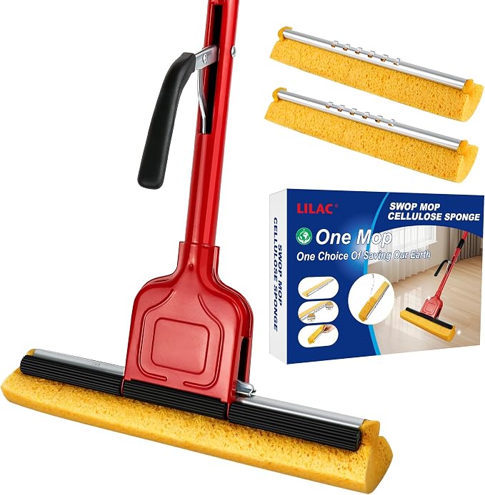 Compressed Cellulose Sponge Mop by Unknown