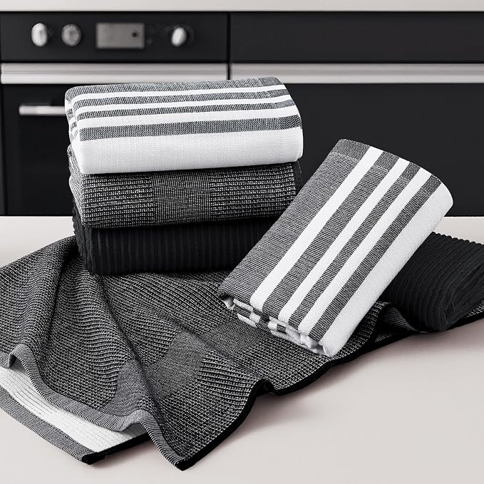 Homaxy Premium Kitchen Towels, Large Cotton 380 GSM Kitchen Hand Towels - Image 5