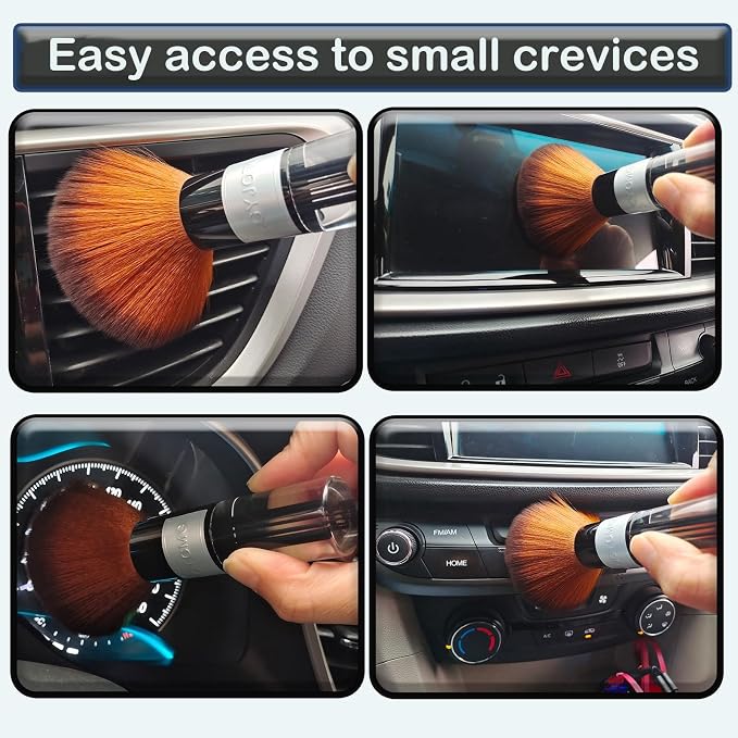 Car Interior Dusting Brush Dust Sweeping Soft Bristle Brush - Image 5