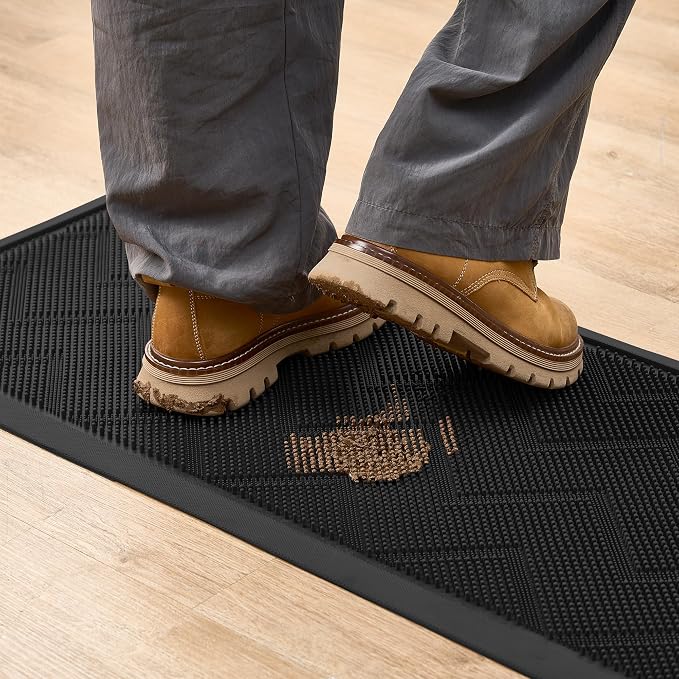 HAMARA Front Door Mat for Outside Entrance 35.5"x17" – Anti-Slip Dirt-Trapping by HAMARA