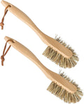 REDECKER Curved Dish Brush, Natural Union Plant Fiber Bristles, Ergonomic Design by Redecker