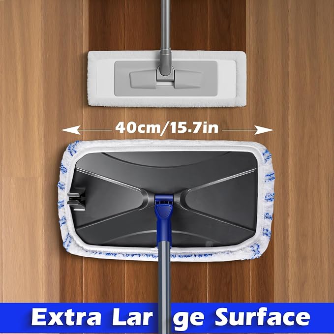 MASTERTOP Microfibre Flat Mop, Extended Wet Dry Large Floor Mop - Image 2