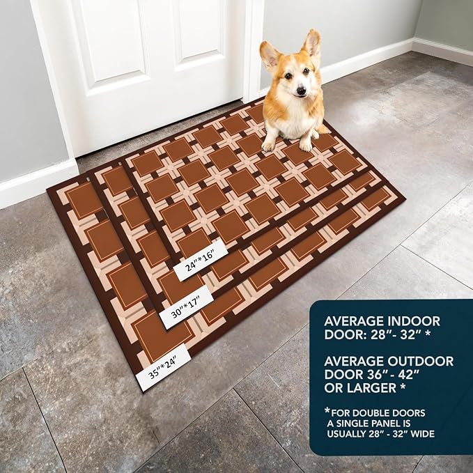 Ultra Thin Door Mat Indoor Entrance, 1/10 in Thin Door Mats - Image 7