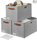 3-Pack Foldable Fabric Storage Bins by Bagnizer