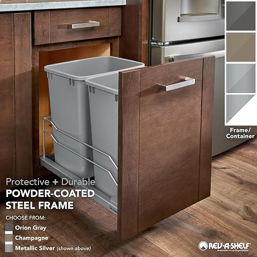 Rev-A-Shelf Double Pullout Trash Can - Image 6