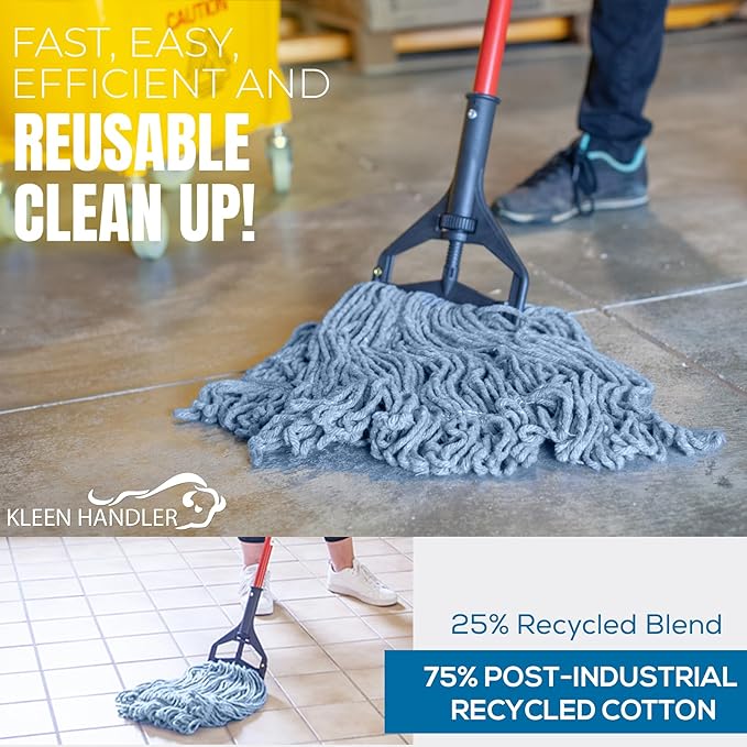 KLEEN HANDLER General Cleaning Mop Heavy Duty Commercial Replacement, Wet - Image 5