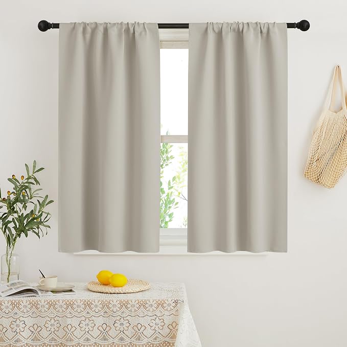RYB HOME Kitchen Curtains Blackout by RYBHOME