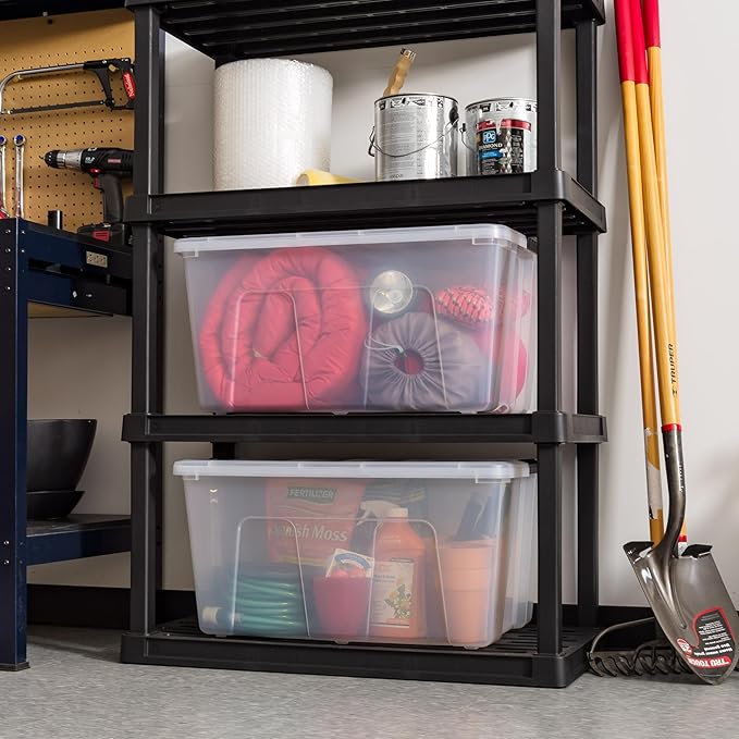 IRIS USA 94 Qt Stackable Plastic Storage Bins - Image 6