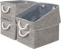 Storage Basket Fabric Sturdy Canvas Storage Bins Organizer by Sacyic