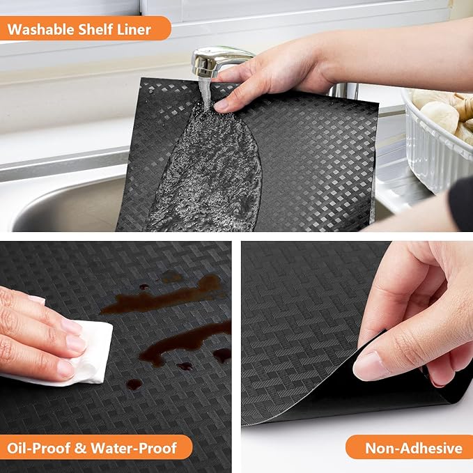 Shelf Liners for Kitchen Cabinets Refrigerator Liners Waterproof Kitchen - Image 3