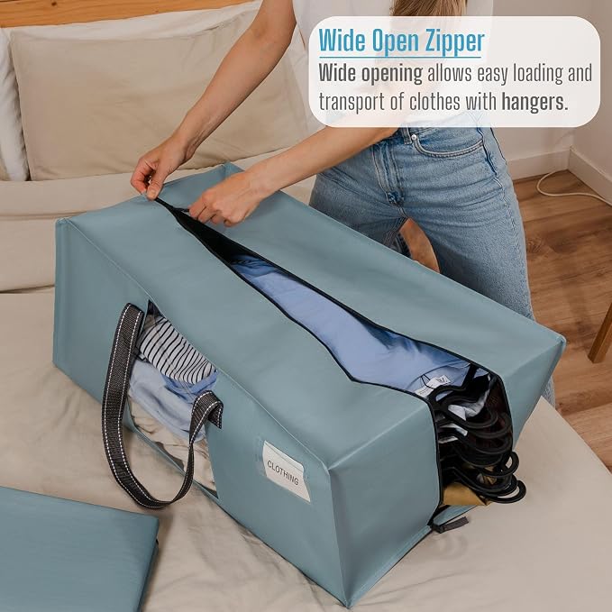 VENO 2 Pack Moving Bags for College, Heavy-Duty Storage Totes, Moving Boxes and - Image 2
