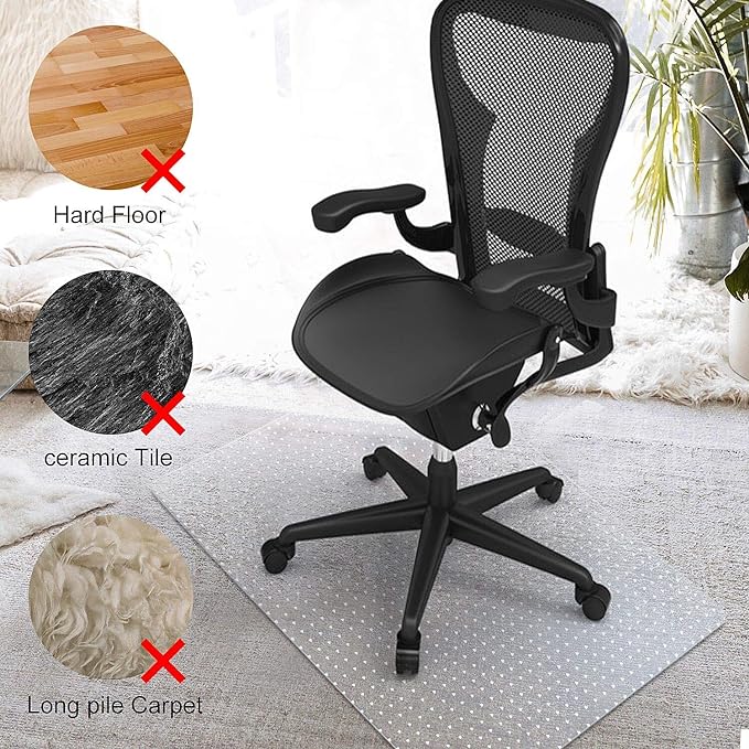Azadx Chair Mat for Carpet 48"x 36" - Image 5