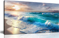 GUGIKA Ocean Wall Art for Living Room, Size 40x20 Inches by GUGIKA