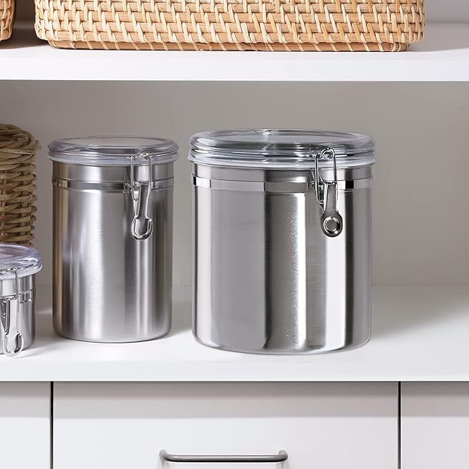 Oggi Stainless Steel Kitchen Canister 152 fl oz - Image 6