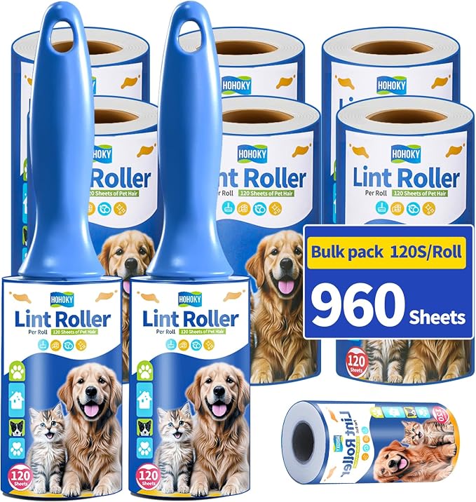 lint Rollers for pet Hair Extra Sticky Heavy Duty Lent Roller for Dog and Cat by Home