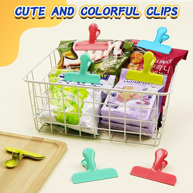 VNDUEEY 12 Pack Stainless Steel Chip Bag Clips, Chip Clips - Image 6